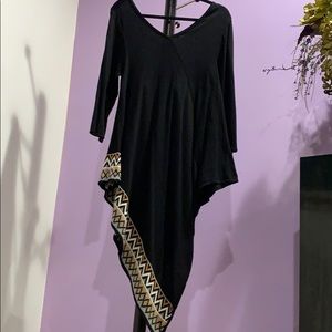 NY Collection Black asymmetrical sweater Sz L